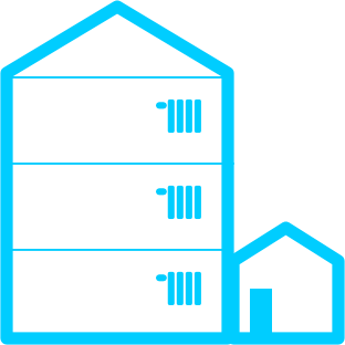 Riscaldamento casa risparmio energetico in condominio Configurazione D