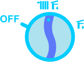posizione manopola caldaia per l'inverno